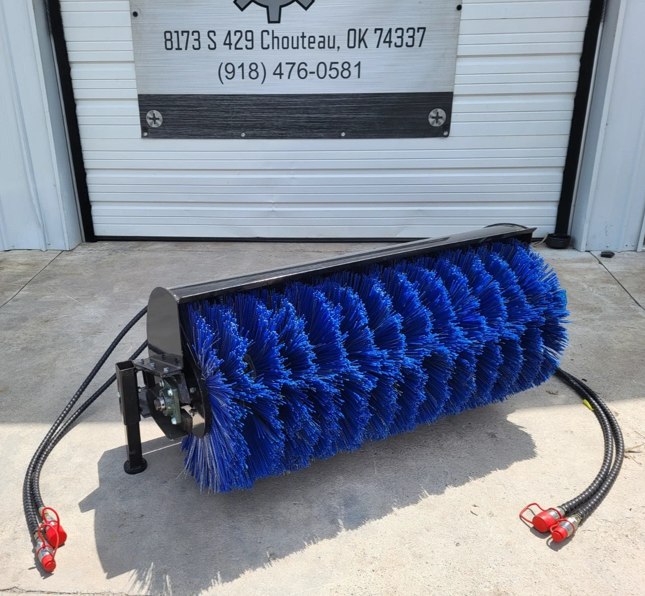 AGT Mini Skid Steer Angle Broom