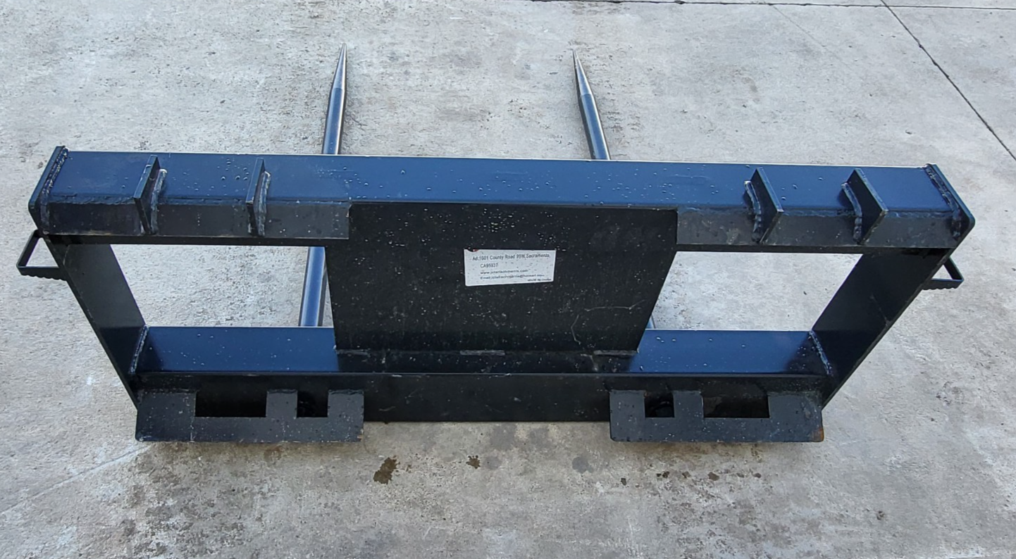 42" JCT Double Tine Hay Bale Spear