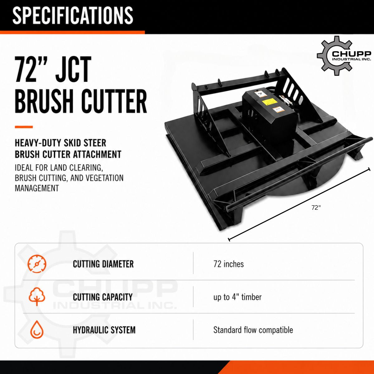 JCT 72″ Brush Cutter