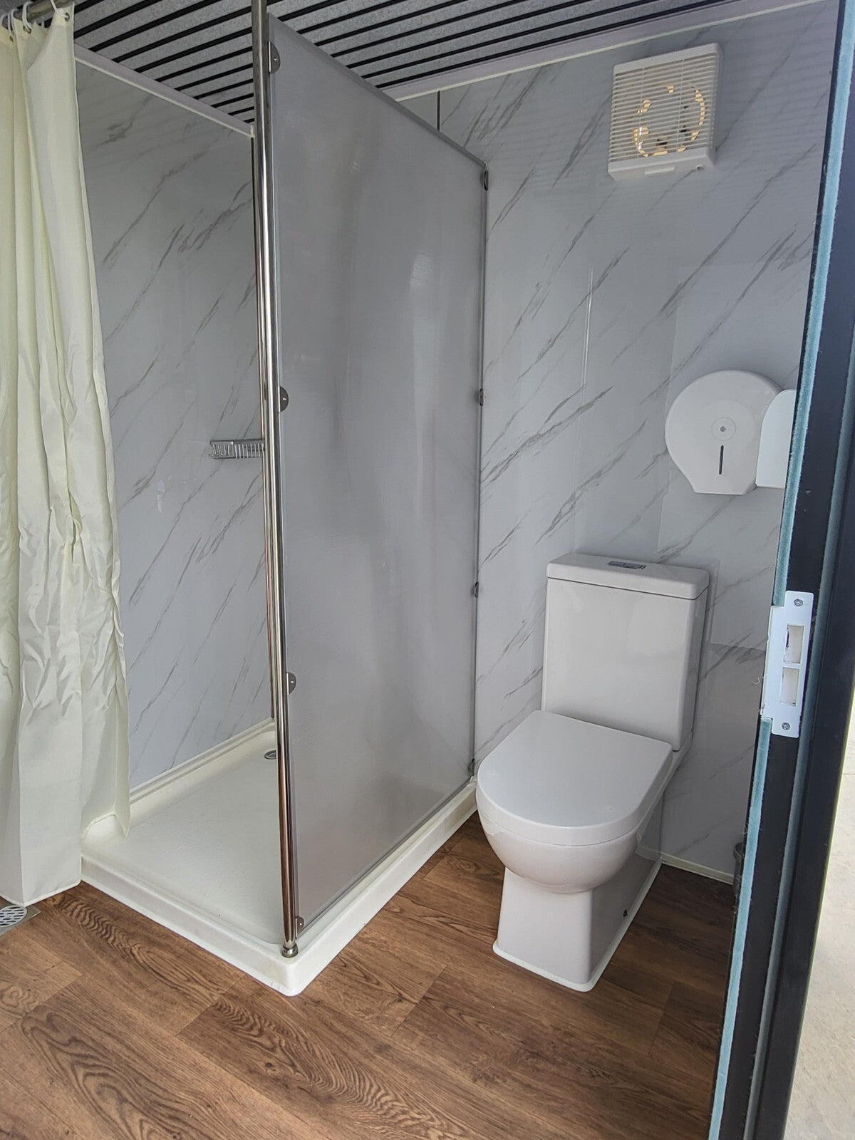 LUX Portable Shower Restroom with Toilet and Sink