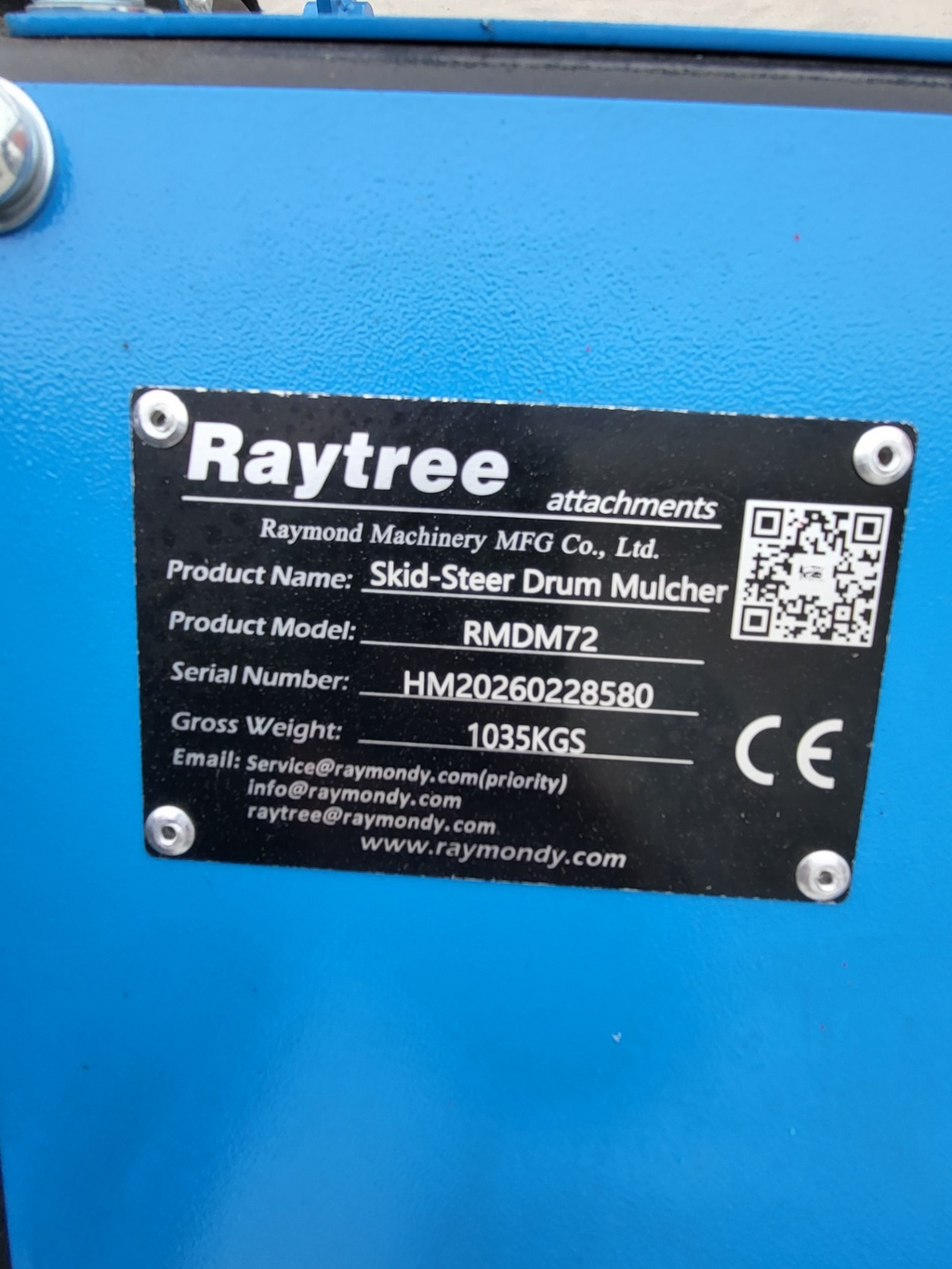 Raytree 72″ High Flow Drum Mulcher