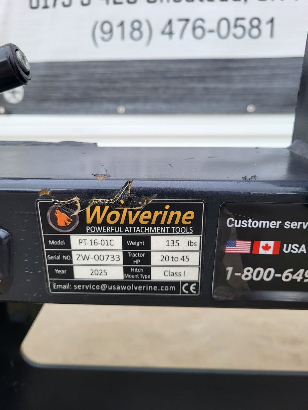 Wolverine 3-Point Hitch Adapter