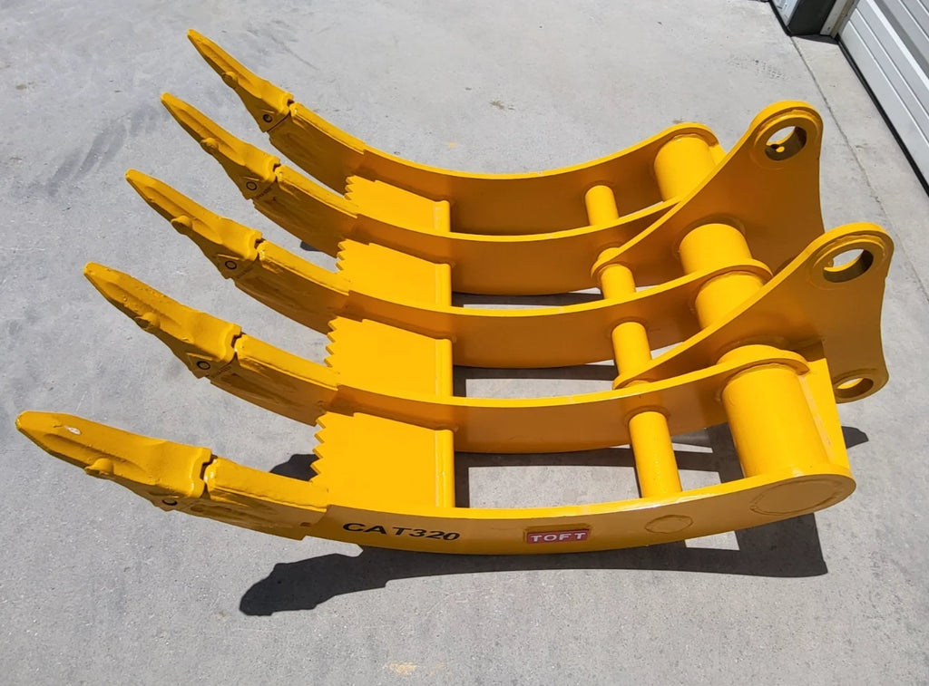 TOFT08R Excavator Rake (Fits CAT 320)