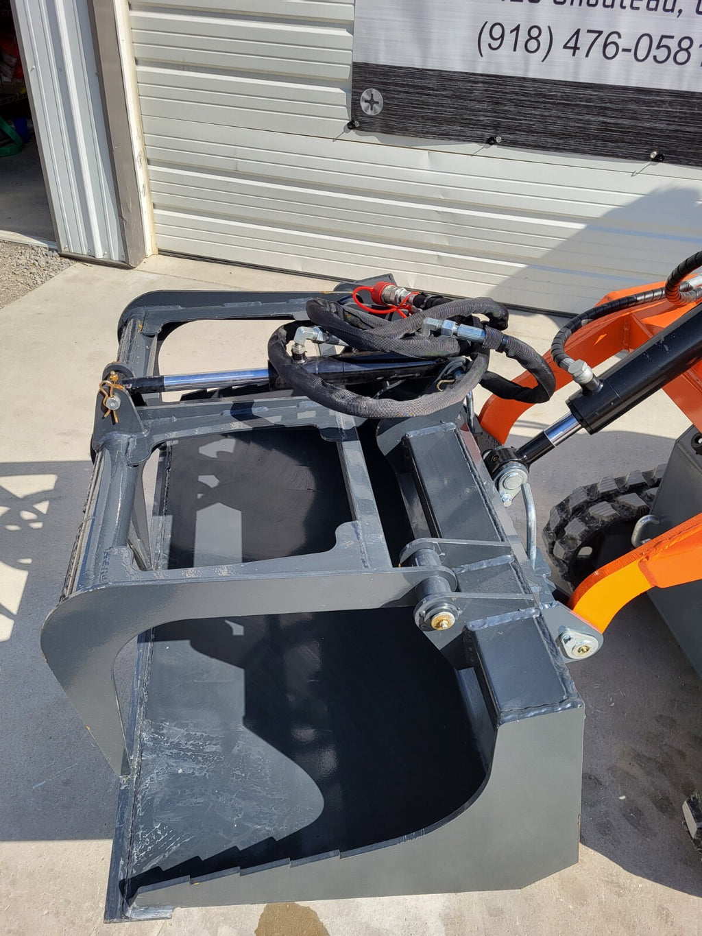 44″ Mini Skid Steer Grapple Bucket