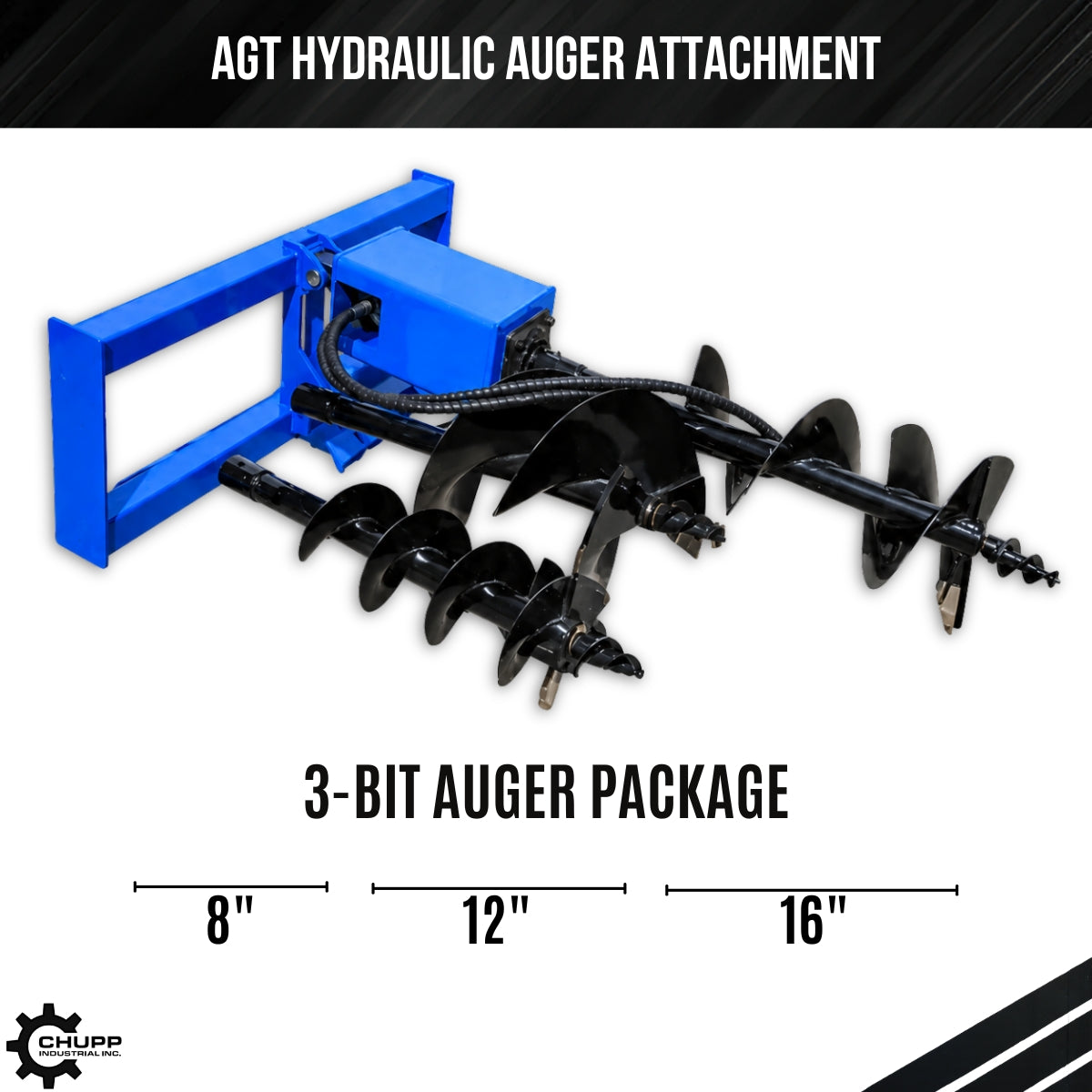 Auger 3-Bit Post Hole Digger