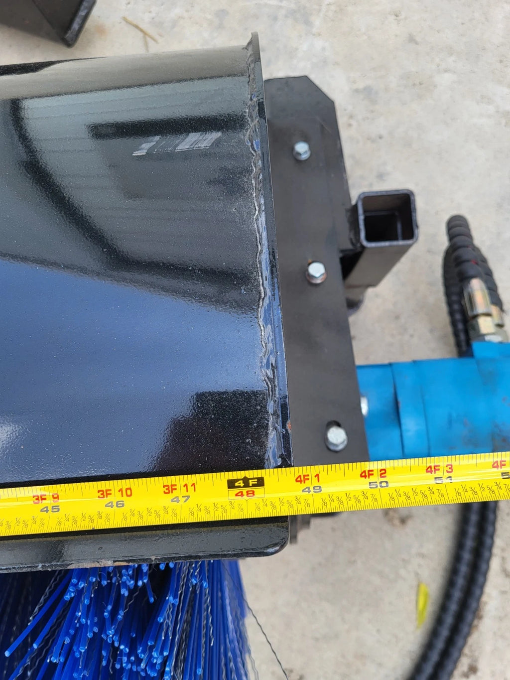 AGT Mini Skid Steer Angle Broom