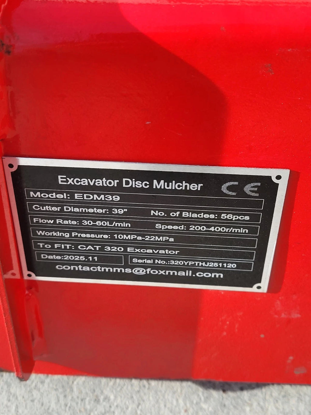 Captok 39″ Excavator Disc Mulcher (CAT 320)