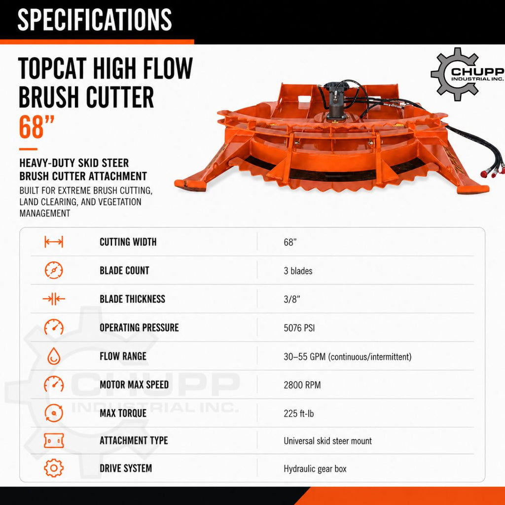 Topcat 68″ Brush Cutter