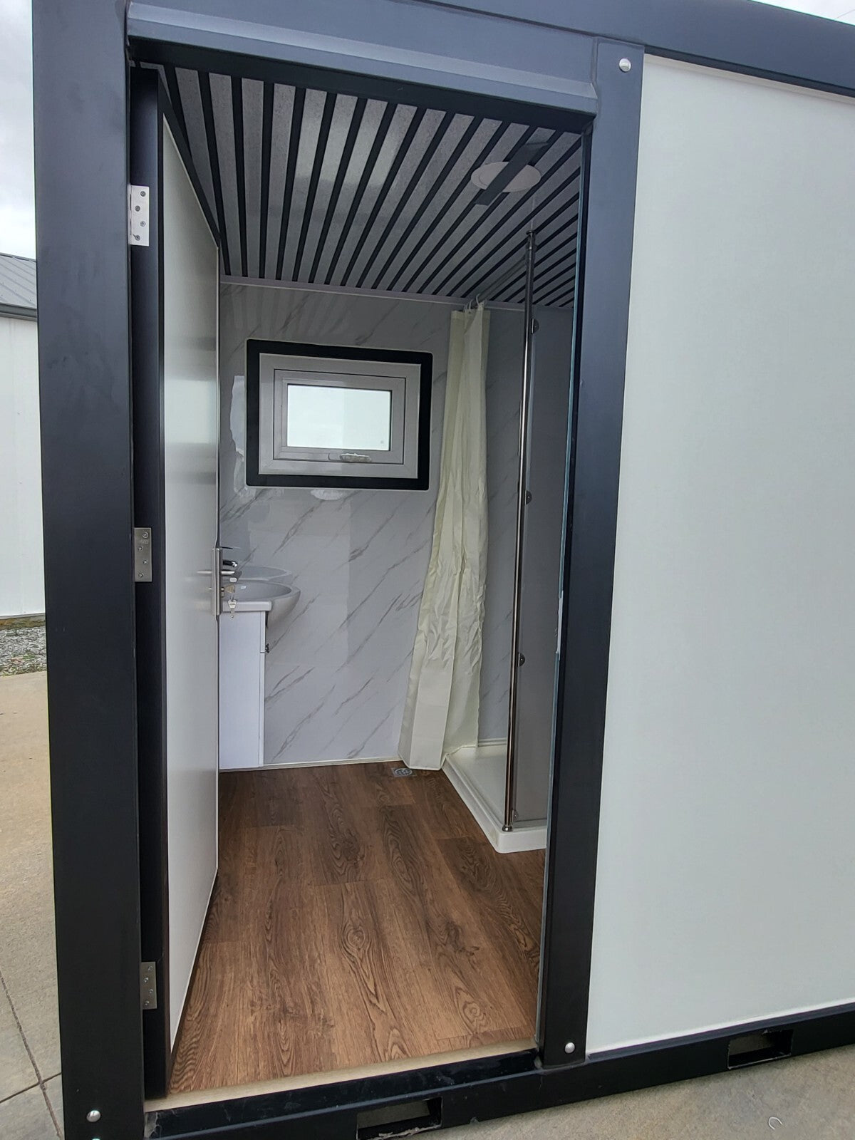 LUX Portable Shower Restroom with Toilet and Sink