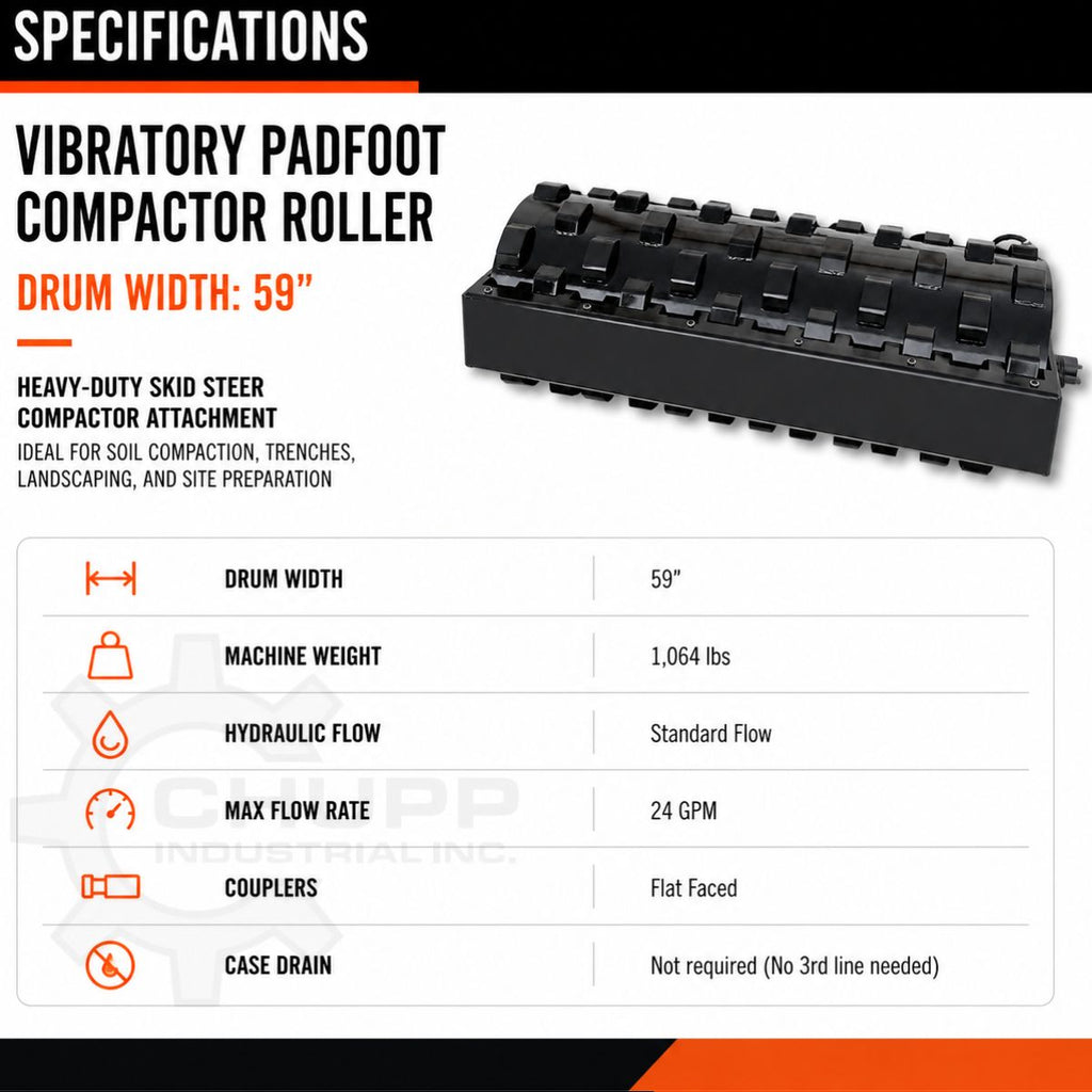 59" Padfoot Vibratory Roller