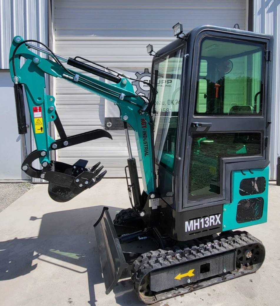 Enclosed Cab MH13RX 1 Ton Mini Excavator