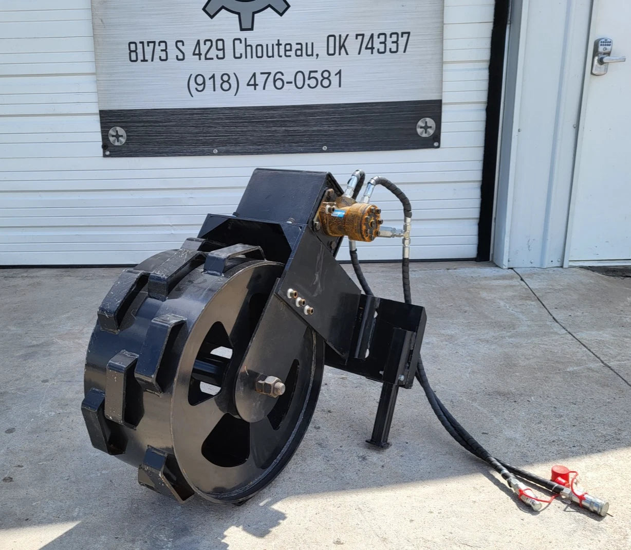 GIYI 12″ Mini Skid Steer Trench Compactor Wheel
