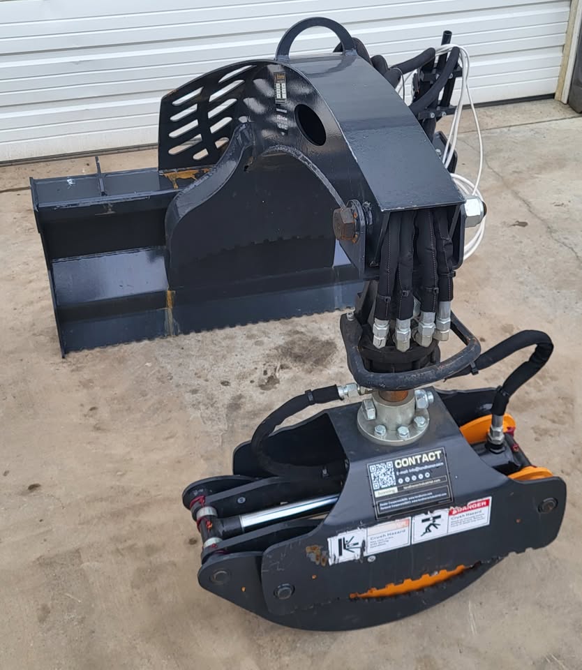 Landhonor Rotating Grapple Hydraulic Skid Steer Attachment