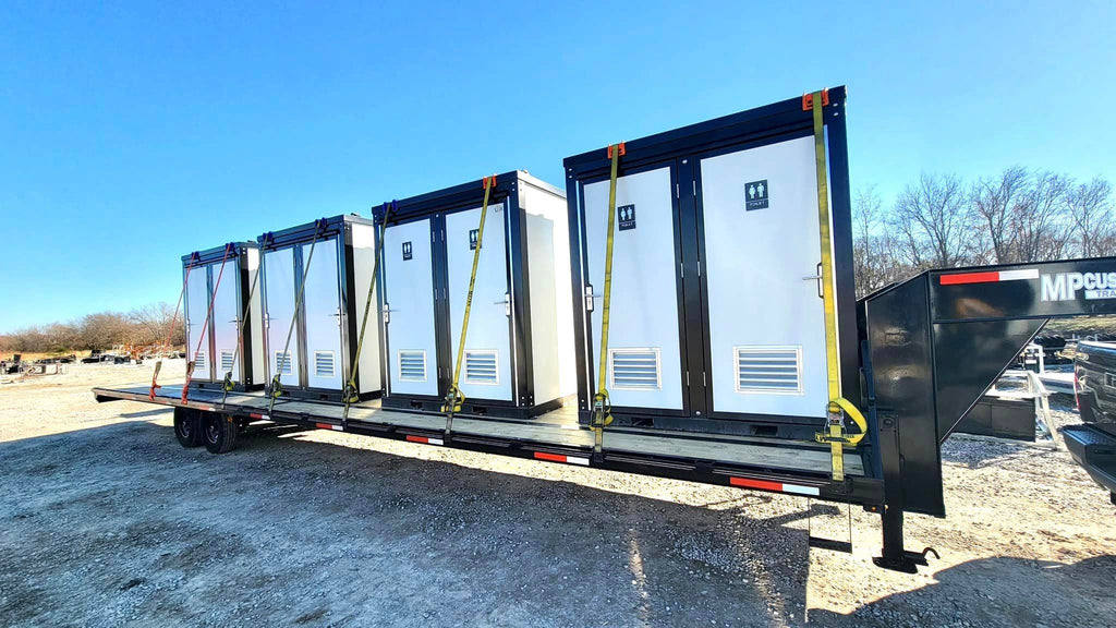 LUX Dual-Stall Portable Restroom Bathroom
