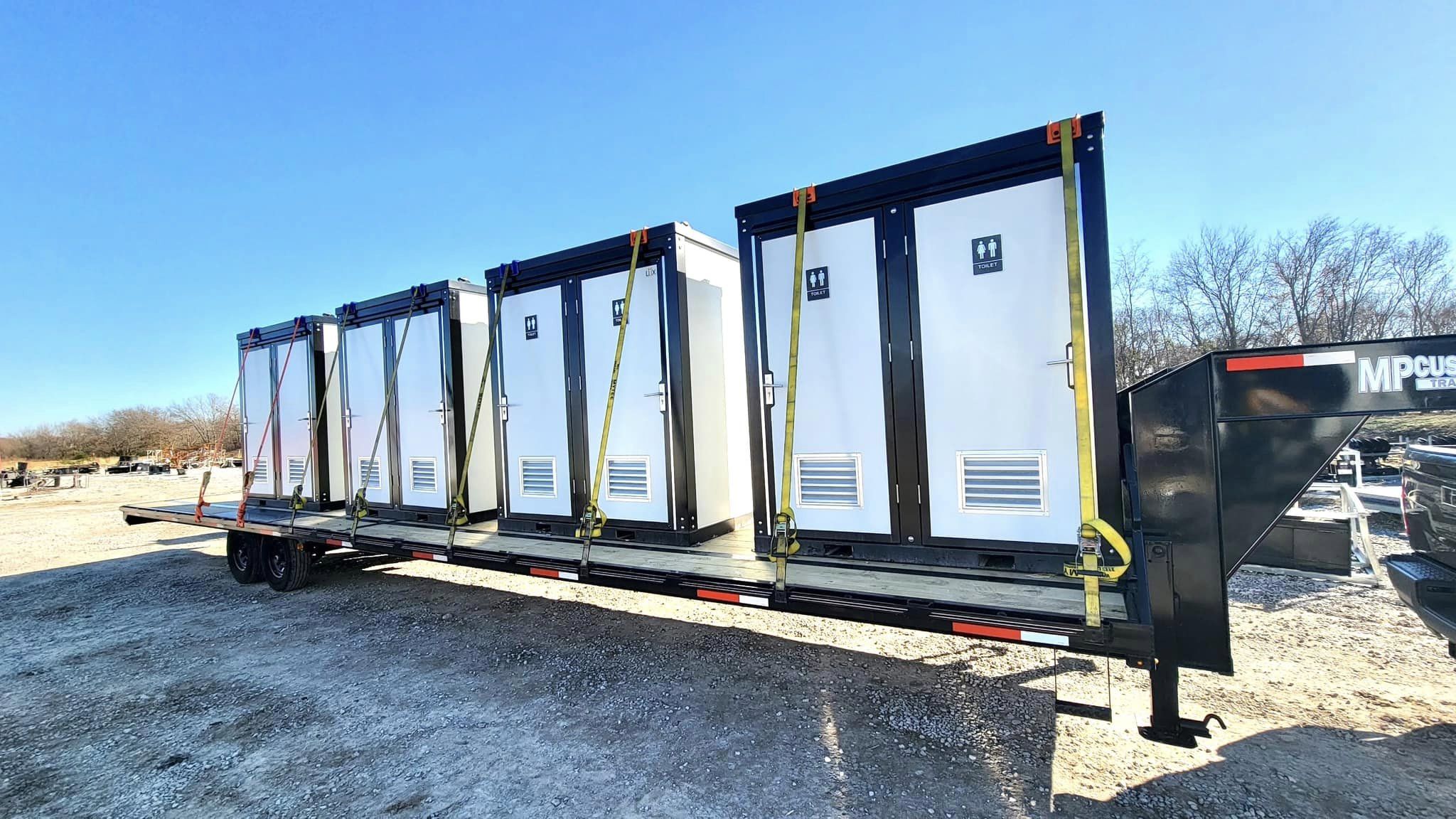 LUX Dual-Stall Portable Restroom Bathroom