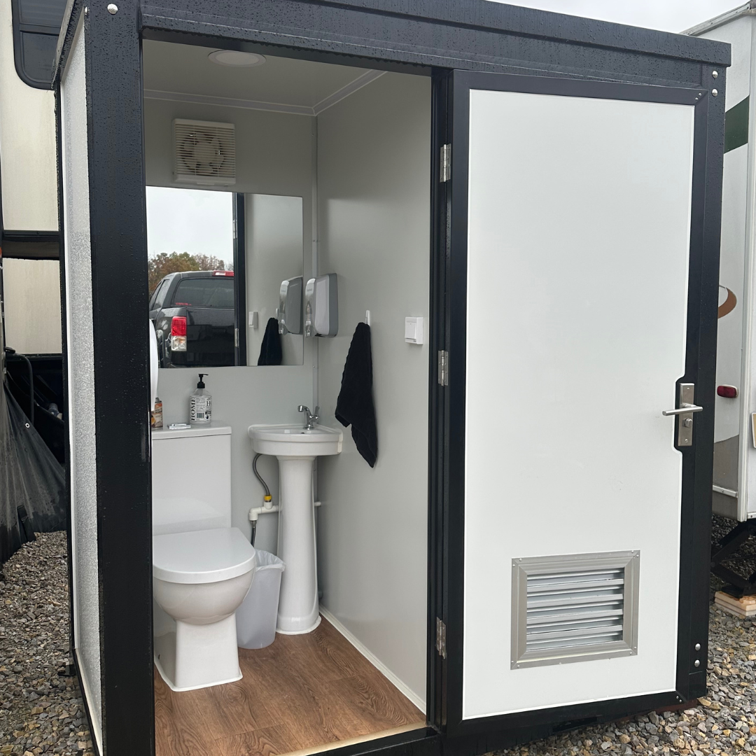 LUX Dual-Stall Portable Restroom Bathroom