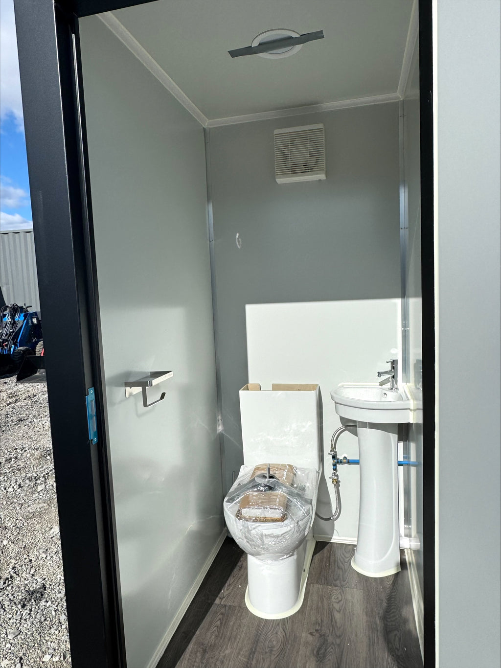 LUX Dual-Stall Portable Restroom Bathroom