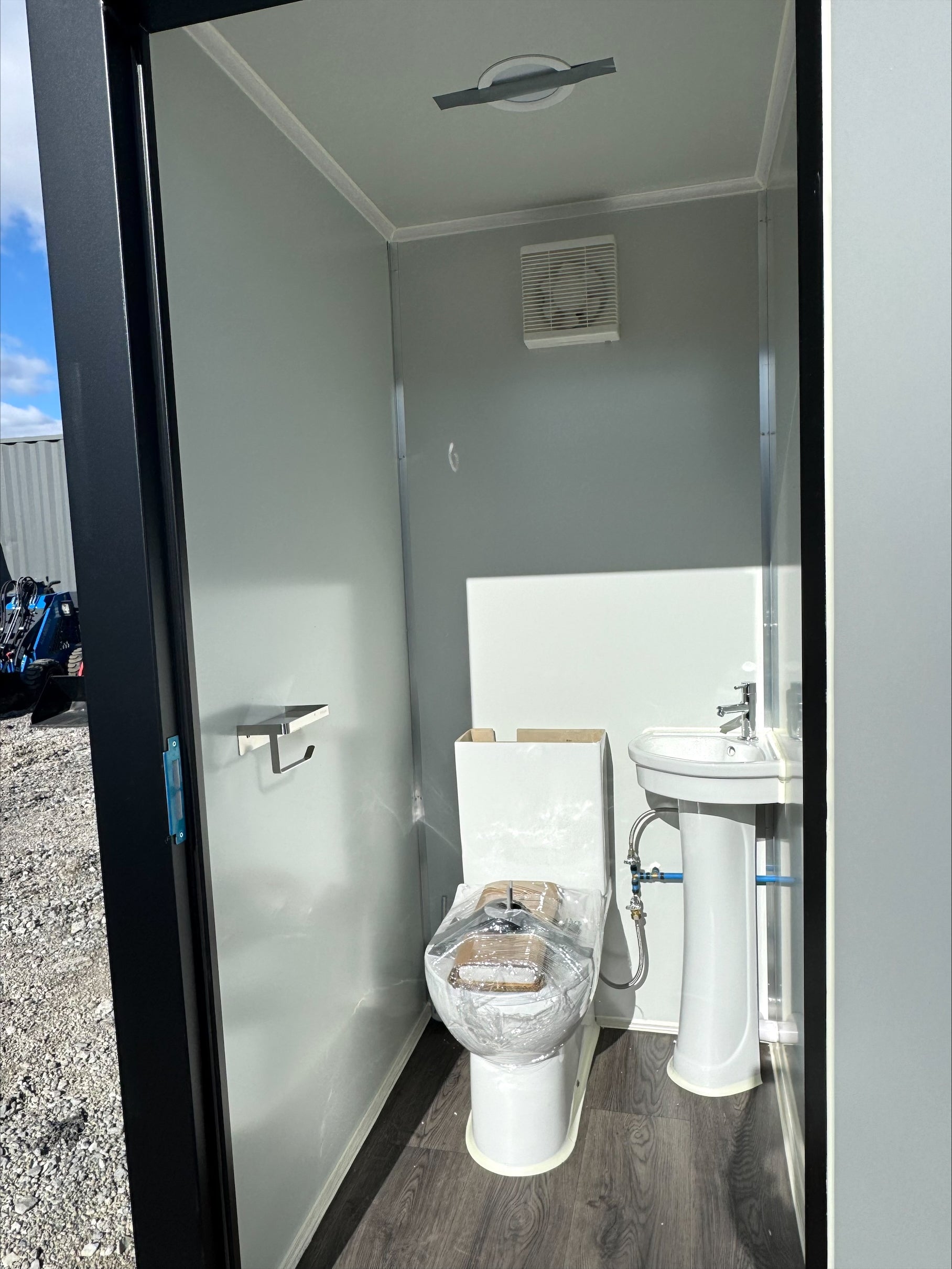 LUX Dual-Stall Portable Restroom Bathroom