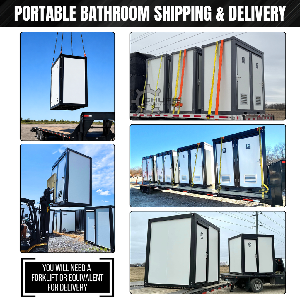 LUX Dual-Stall Portable Restroom Bathroom