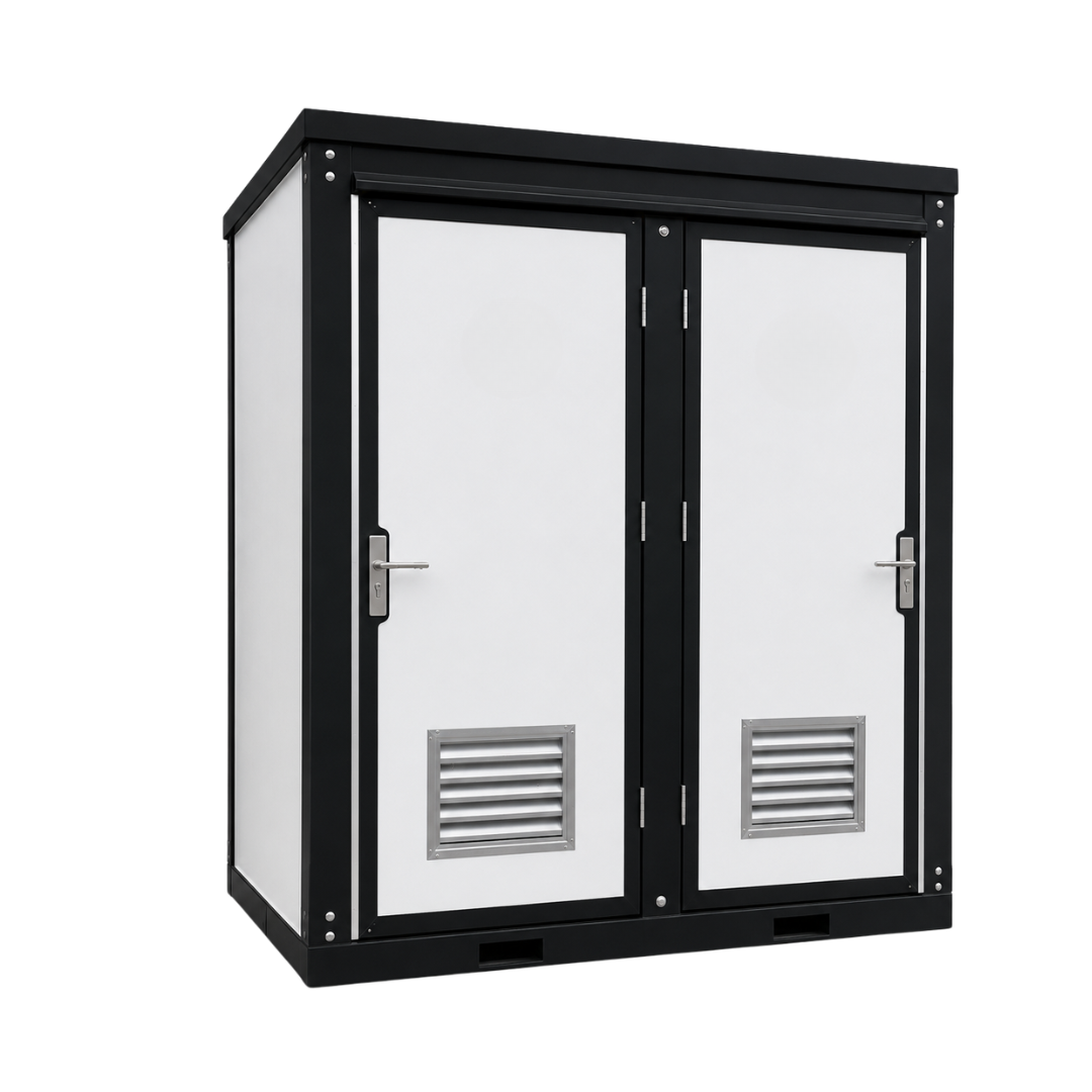 LUX Dual-Stall Portable Restroom Bathroom