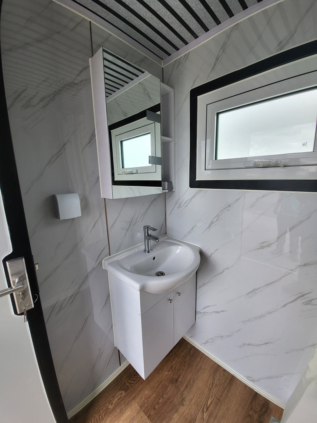 LUX Portable Shower Restroom with Toilet and Sink