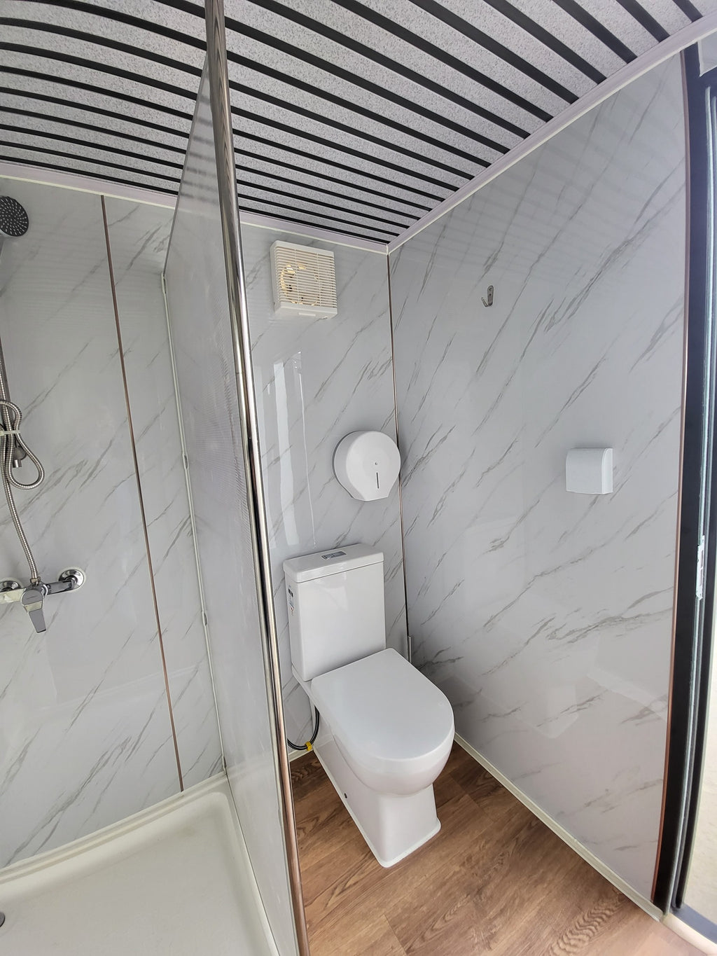 LUX Portable Shower Restroom with Toilet and Sink