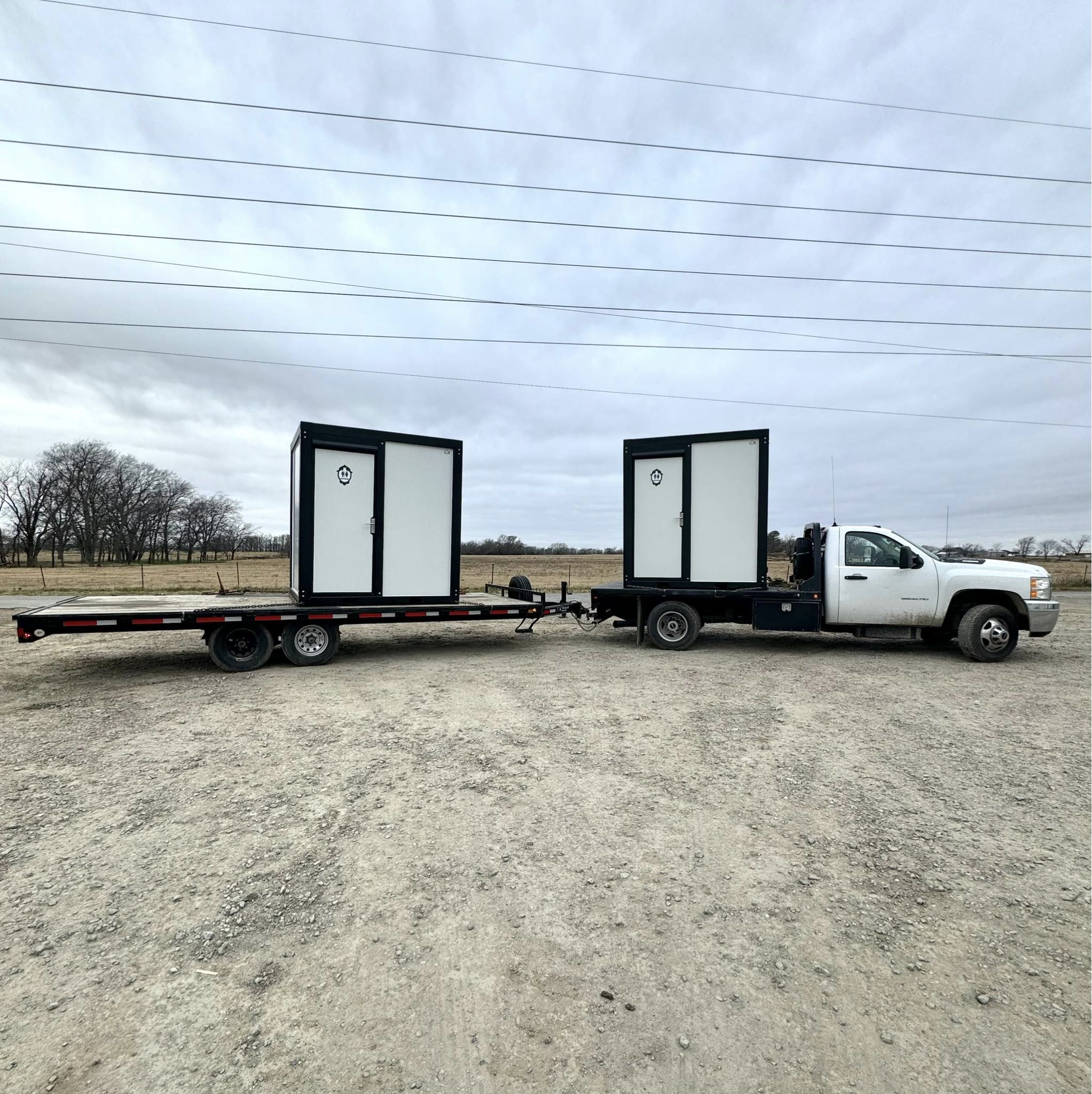LUX Portable Shower Restroom with Toilet and Sink
