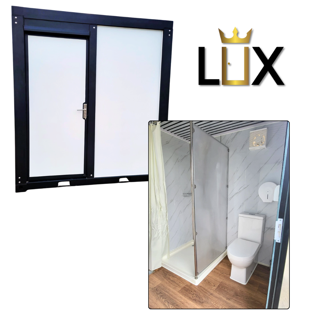 LUX Portable Shower Restroom with Toilet and Sink