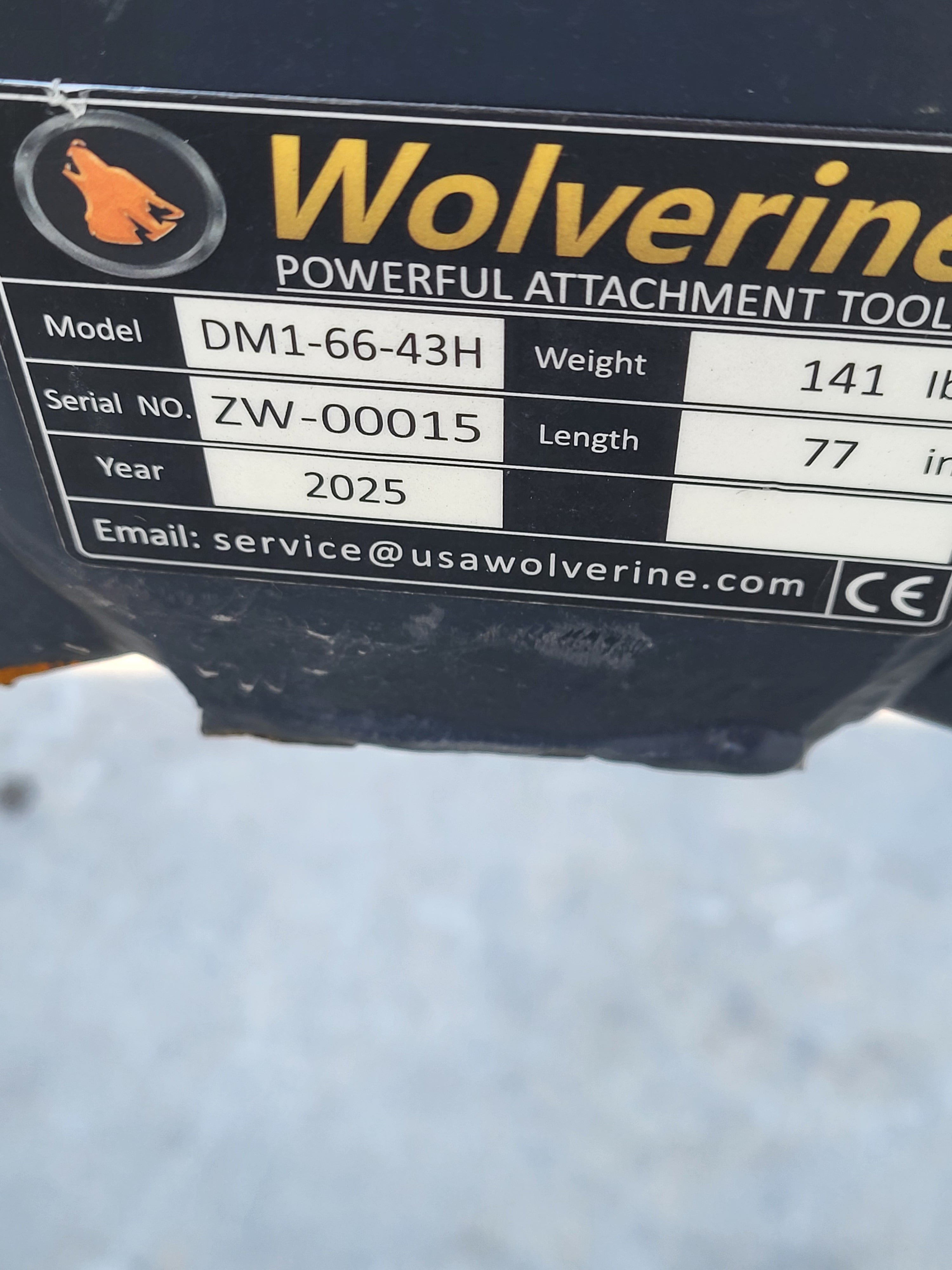 Wolverine 6" PTO Post Hole Auger