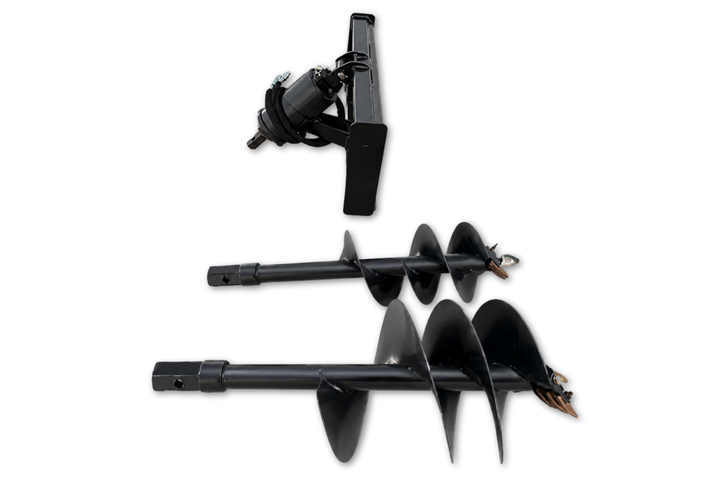 Wolverine Hydraulic Skid Steer Auger with 12" & 18" Bits