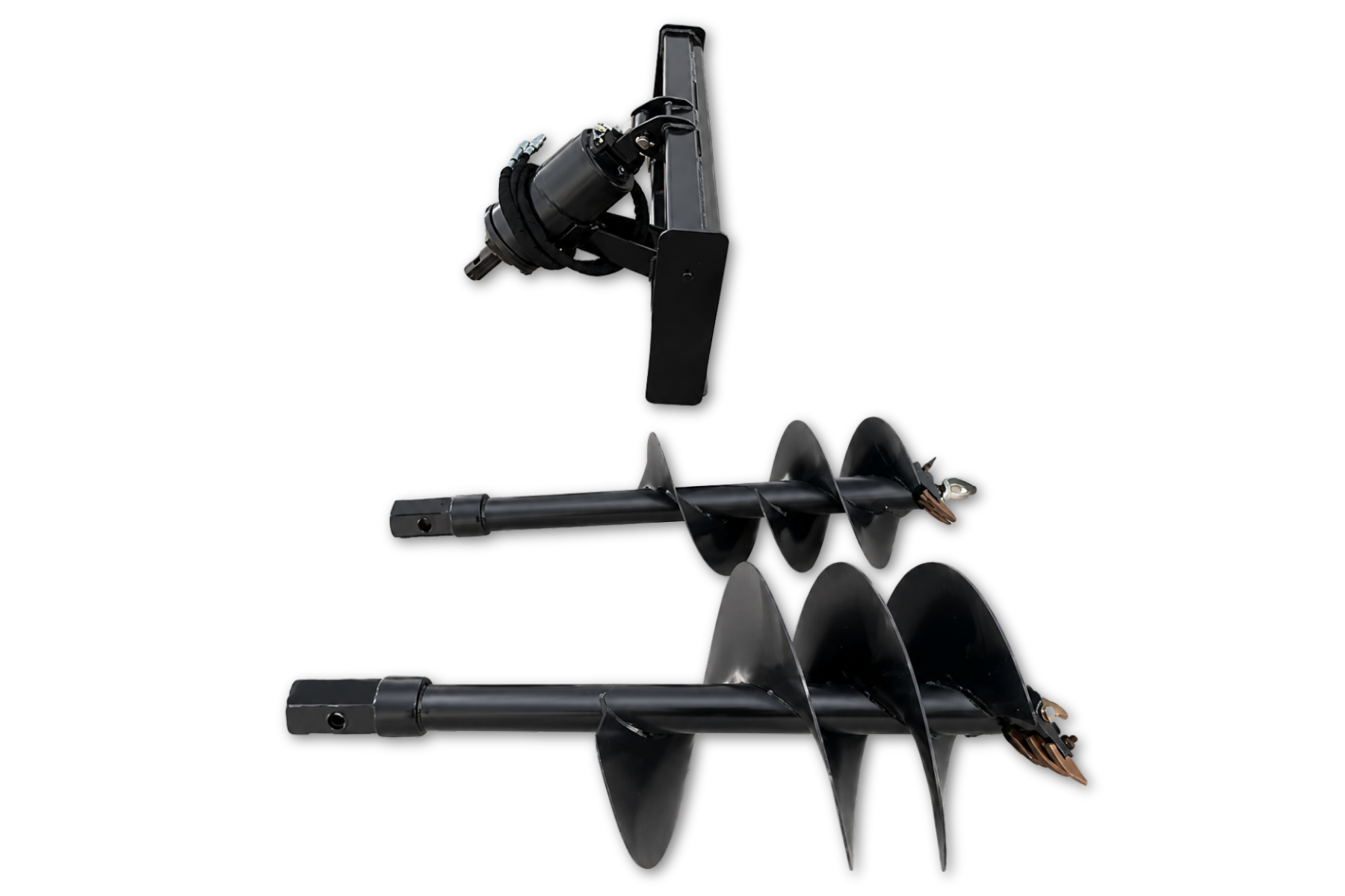 Wolverine Hydraulic Skid Steer Auger with 12" & 18" Bits